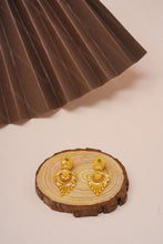Load image into Gallery viewer, 1 Gram Gold Plated Antique Floral Fringe Drop Earrings for Women