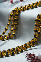 Load image into Gallery viewer, 1 Gram Gold Plated Handcrafted 3-Line Rudraksha Mala for Men
