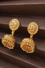 Load image into Gallery viewer, 1 Gram Gold Plated Traditional Jhumka Earrings for Women