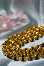 Load image into Gallery viewer, 1 Gram Gold Plated Handcrafted Jay Thakar 5-Line Rudraksha Mala for Men