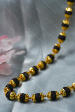 Load image into Gallery viewer, 1 Gram Gold Plated Handcrafted Rudraksha Mala for Men