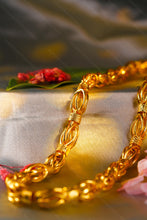 Load image into Gallery viewer, 1 Gram Gold Plated Rajwadi Barrel Bead Chain For Men