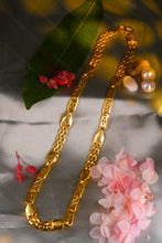 Load image into Gallery viewer, 1 Gram Gold Forming Textured Block & Woven Link Chain for Men