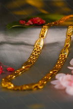 Load image into Gallery viewer, 1 Gram Gold Forming Textured Block & Woven Link Chain for Men