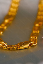 Load image into Gallery viewer, 1 Gram Gold Forming Textured Block & Woven Link Chain for Men
