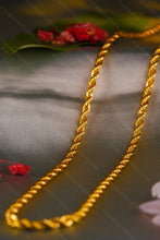 Load image into Gallery viewer, 1 Gram Gold Forming Elegant Twisted Rope Chain for Men