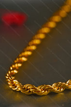 Load image into Gallery viewer, 1 Gram Gold Forming Elegant Twisted Rope Chain for Men