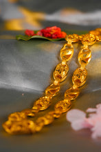 Load image into Gallery viewer, 1 Gram Gold Plated Premium Kohli Royal Oval Carved Chain for Men