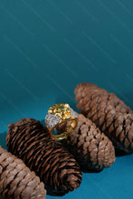 Load image into Gallery viewer, 1 Gram Gold Plated Lion with Diamond-Styled Design Ring for Men