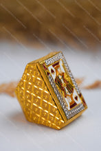Load image into Gallery viewer, 1 Gram Gold Forming King of Hearts Playing Card Design Ring for Men