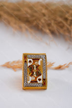 Load image into Gallery viewer, 1 Gram Gold Forming King of Hearts Playing Card Design Ring for Men