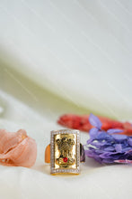 Load image into Gallery viewer, 1 Gram Gold Plated Ashoka Pillar Superior Quality Unique Design Ring For Men