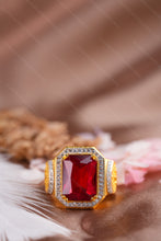 Load image into Gallery viewer, 1 Gram Gold Plated Imperial Splendor Ring with Diamond Accents Ring for Men