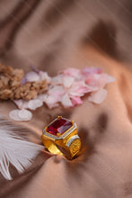 Load image into Gallery viewer, 1 Gram Gold Plated Imperial Splendor Ring with Diamond Accents Ring for Men