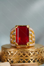 Load image into Gallery viewer, 1 Gram Gold Plated Golden Glory Ring with Accents for Men