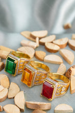 Load image into Gallery viewer, 1 Gram Gold Plated Golden Glory Ring with Accents for Men