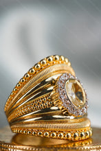 Load image into Gallery viewer, 1 Gram Gold Plated Rabari Vedh Oval Diamond Ring with Intricate Accents for Men