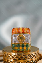 Load image into Gallery viewer, 1 Gram Gold Plated Indian Flag Tricolor High-Quality Ring for Men