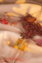 Load image into Gallery viewer, 1 Gram Gold Plated Symbolic Rectangular Ring with Diamond Accents for Men