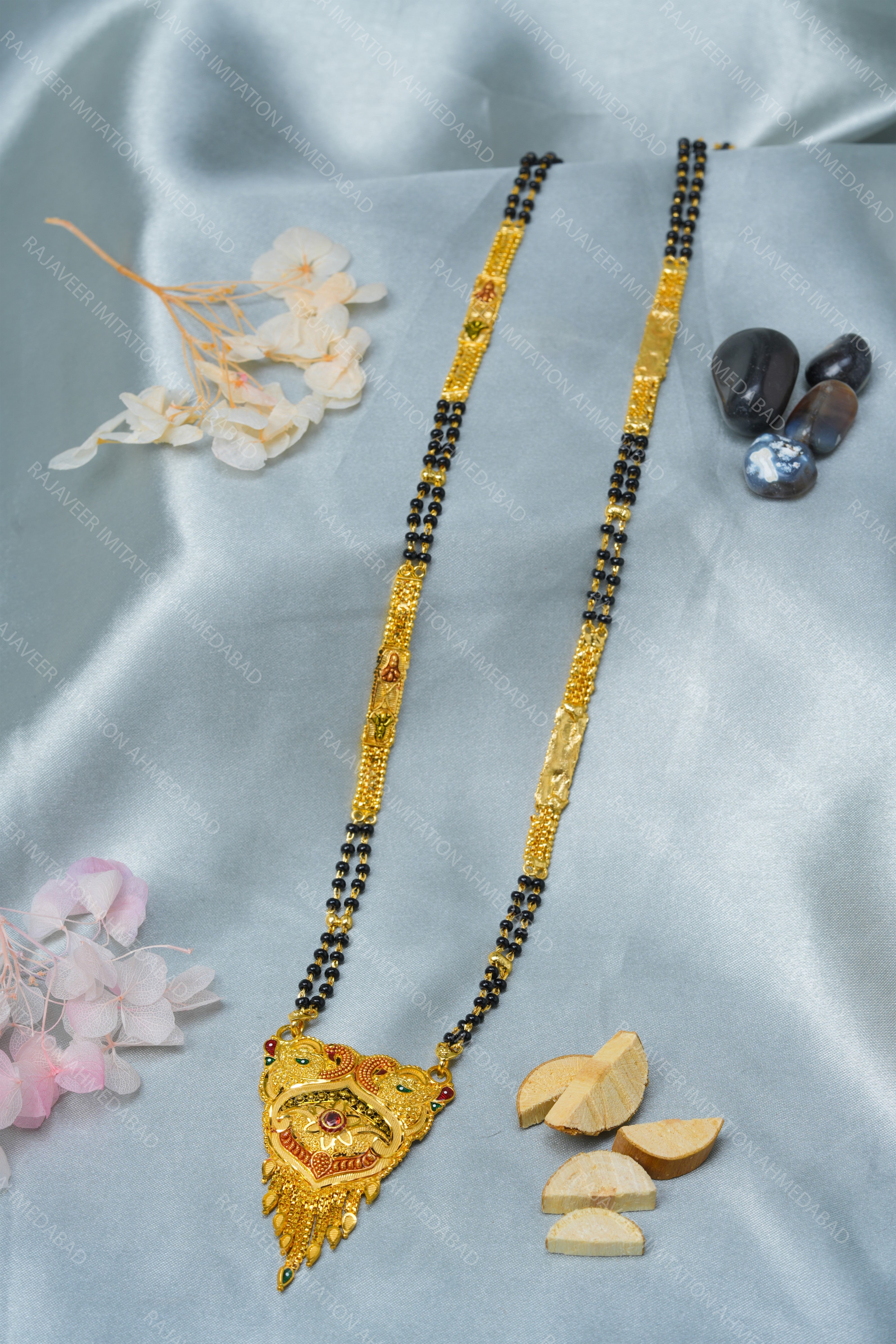 1 Gram Gold Plated Antique Bridal Mangalsutra for Women – RajaVeer