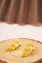 Load image into Gallery viewer, 1 Gram Gold Plated Traditional Peacock Earrings for Women
