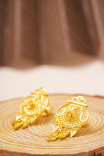Load image into Gallery viewer, 1 Gram Gold Plated Antique Round Drop Earrings for Women
