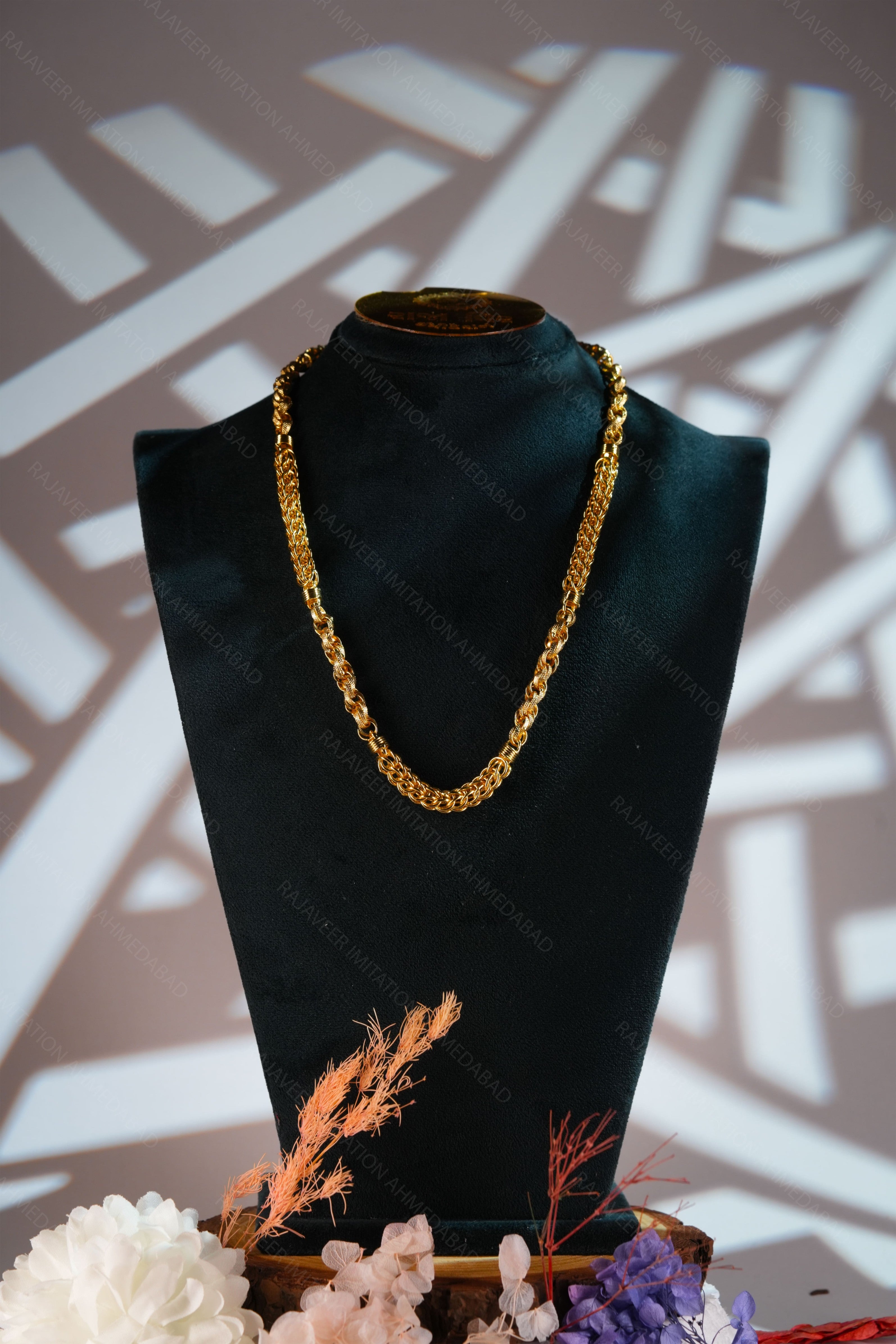 1 Gram Gold Plated Royal Cuban Mesh Chain For Men – RajaVeer