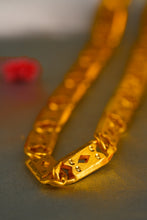 Load image into Gallery viewer, 1 Gram Gold Plated Premium Finish Classic Biscuit Nawabi Chain for Men
