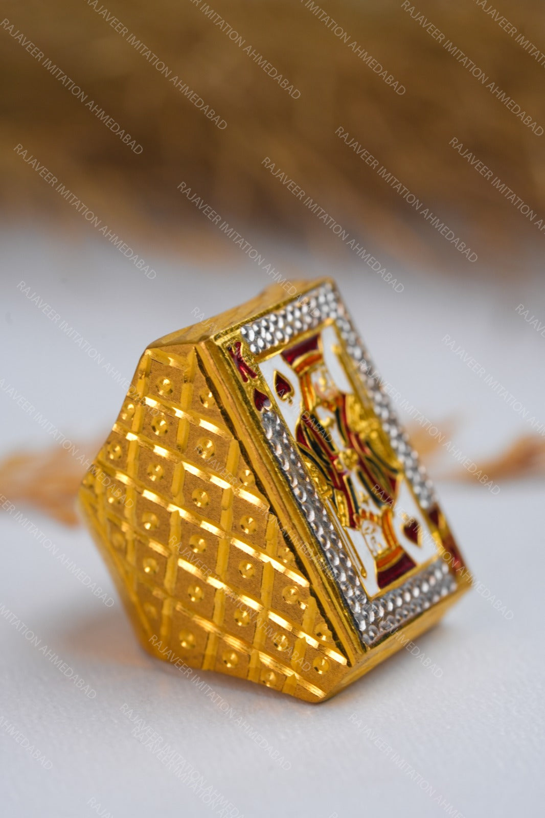 Gold Plated Ring Men King Gold Ring Design Gram Gold Forming King